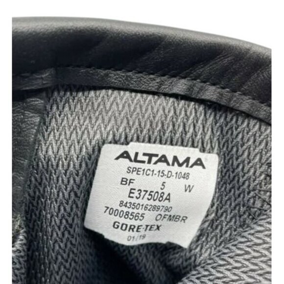 Altama Womens Combat Boots Black Round Toe Mid Calf Lace Up Waterproof 5 W New - Picture 5 of 7